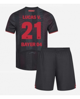 Billige Fotballdrakt Bayer Leverkusen Lucas Vazquez #21 Replika Hjemmedraktsett Barn 2025-26 Kortermet (med bukser)